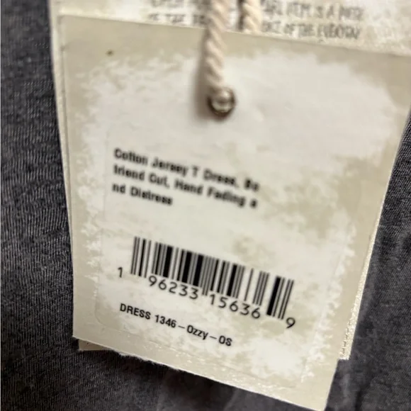 Magnolia Pearl Charcoal Ozzy Boyfriend Tee Dress - Picture 3 of 4